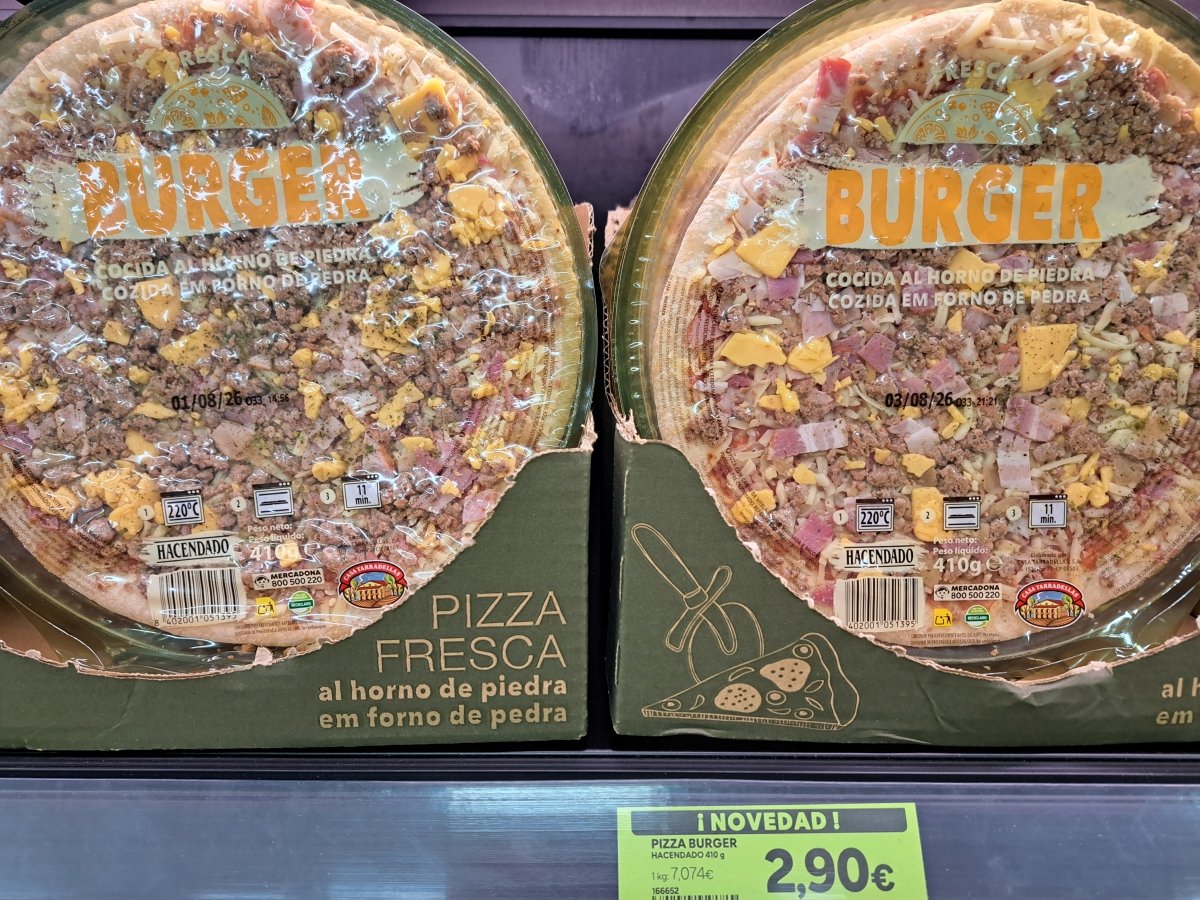 Pizza burger Hacendado