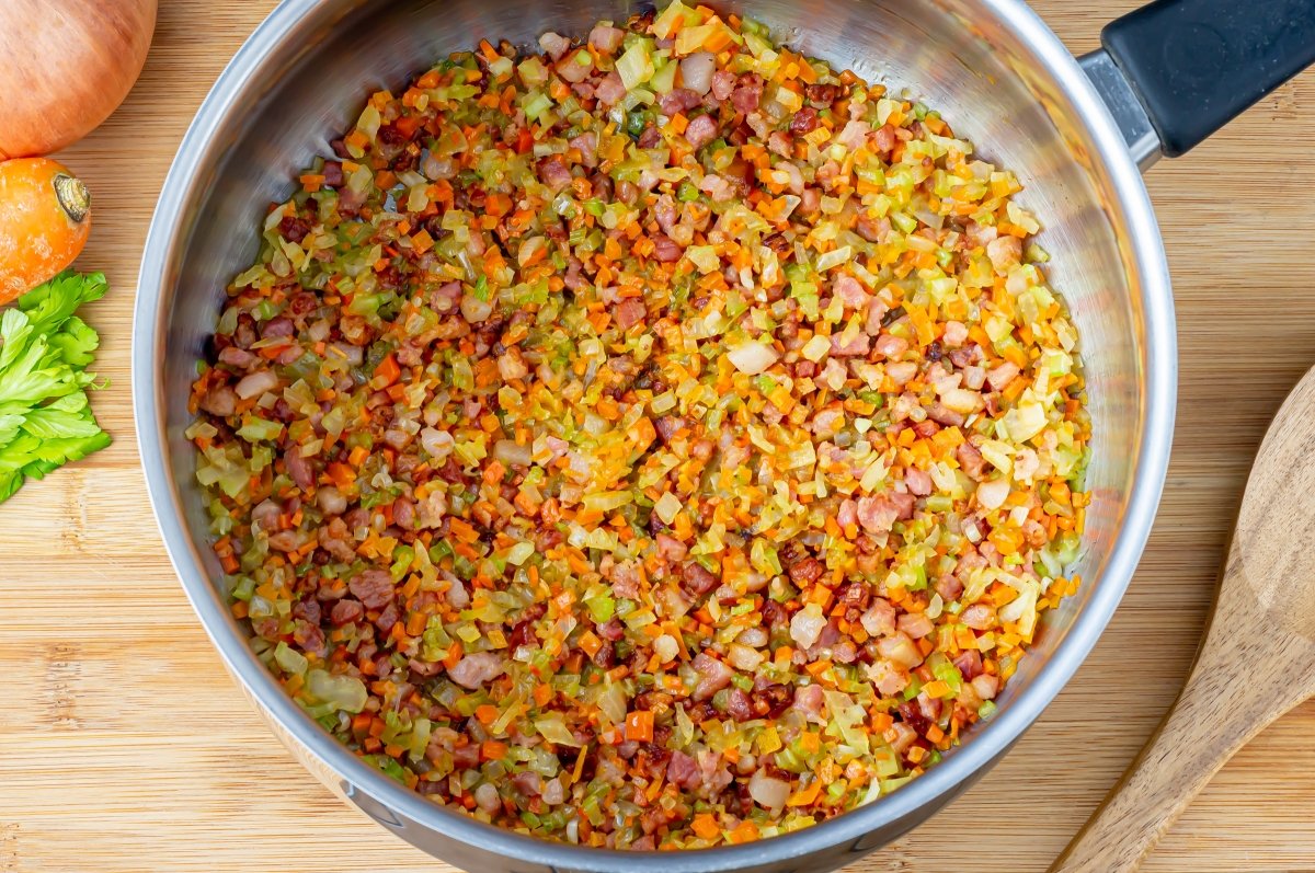 Pochando verduras