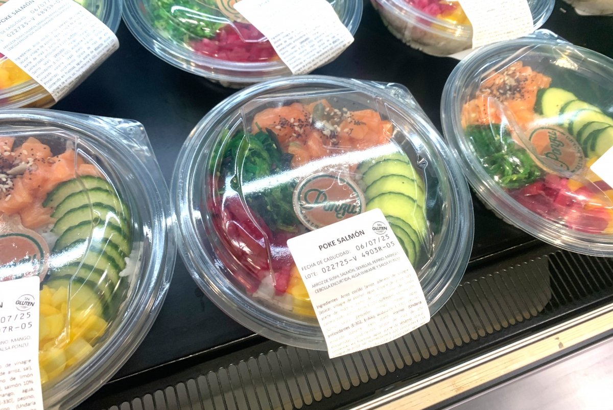 Poke de salmón de las comidas preparadas de Mercadona