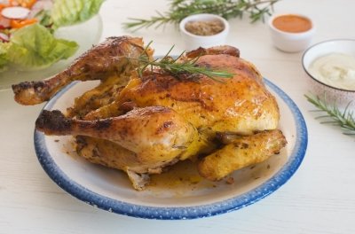 Pollo a la brasa peruano