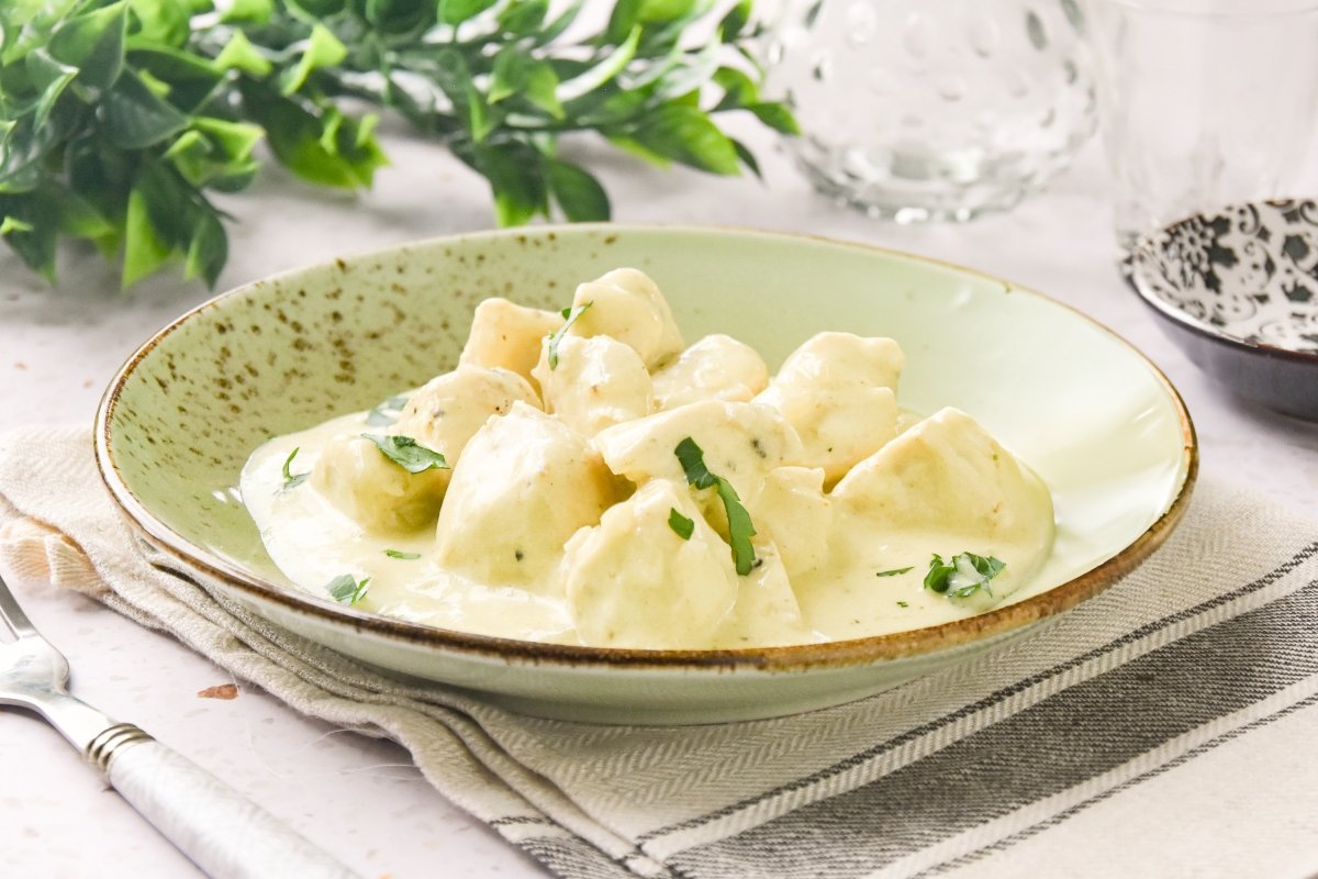 Pollo a la crema casero