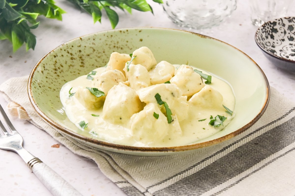 Pollo a la crema