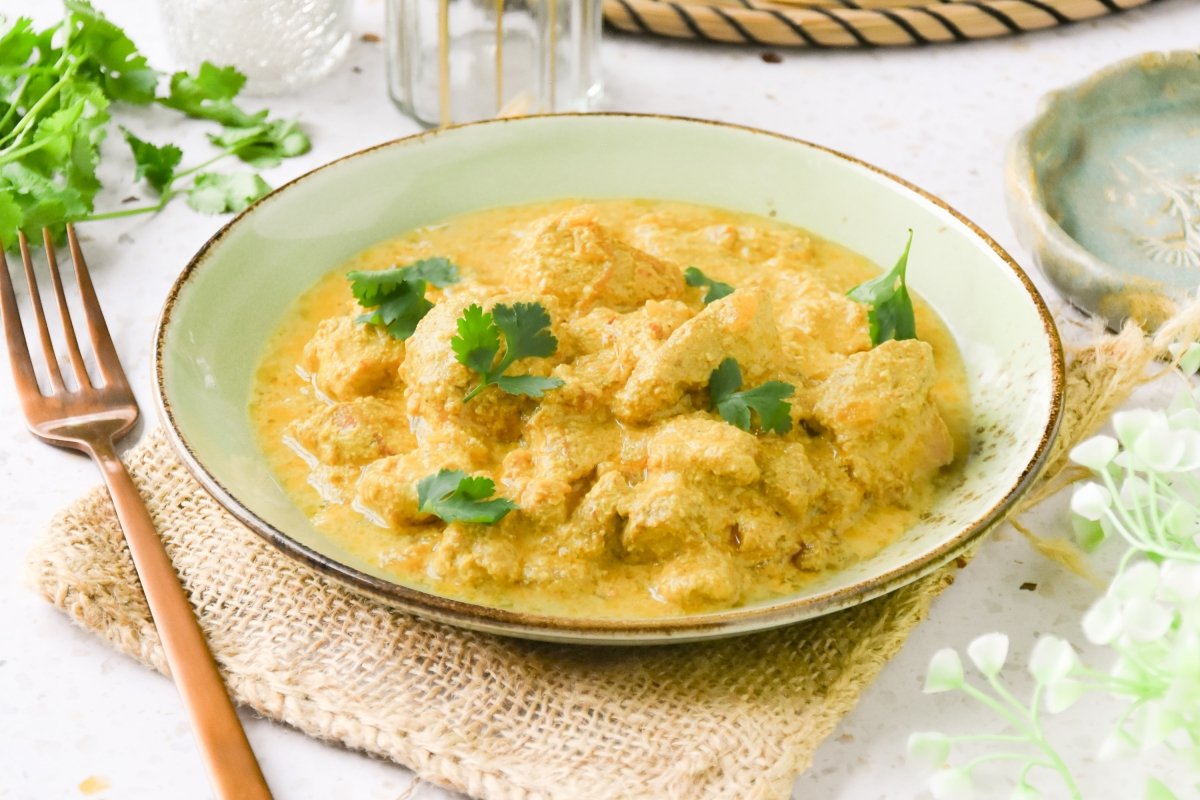 Pollo al curry en Crock Pot casero