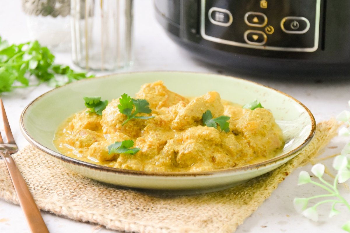 Pollo al curry en Crock Pot