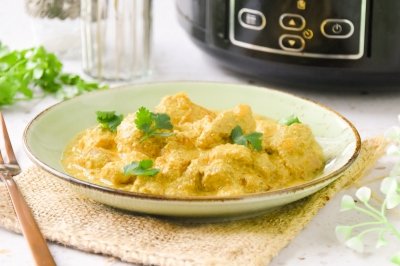 Pollo al curry en Crock Pot