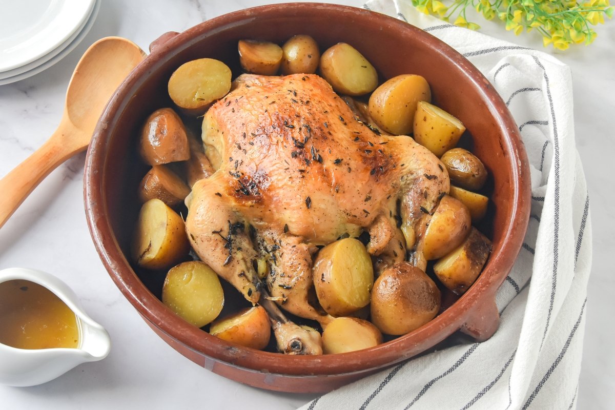 Pollo asado en Crock Pot casero