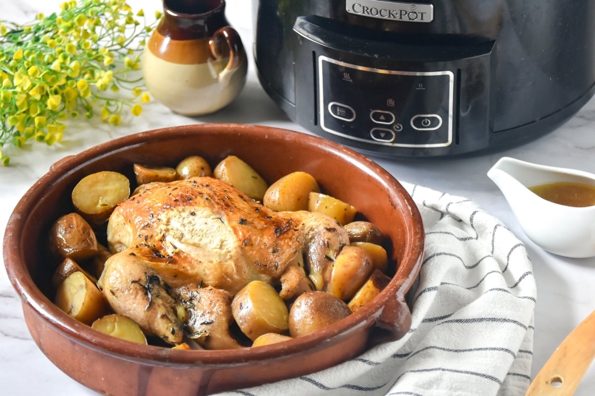 Pollo asado en Crock Pot