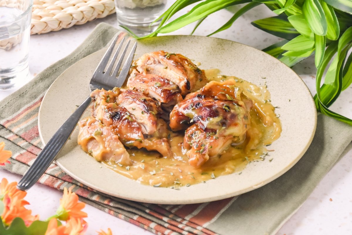 Pollo con miel y mostaza casero