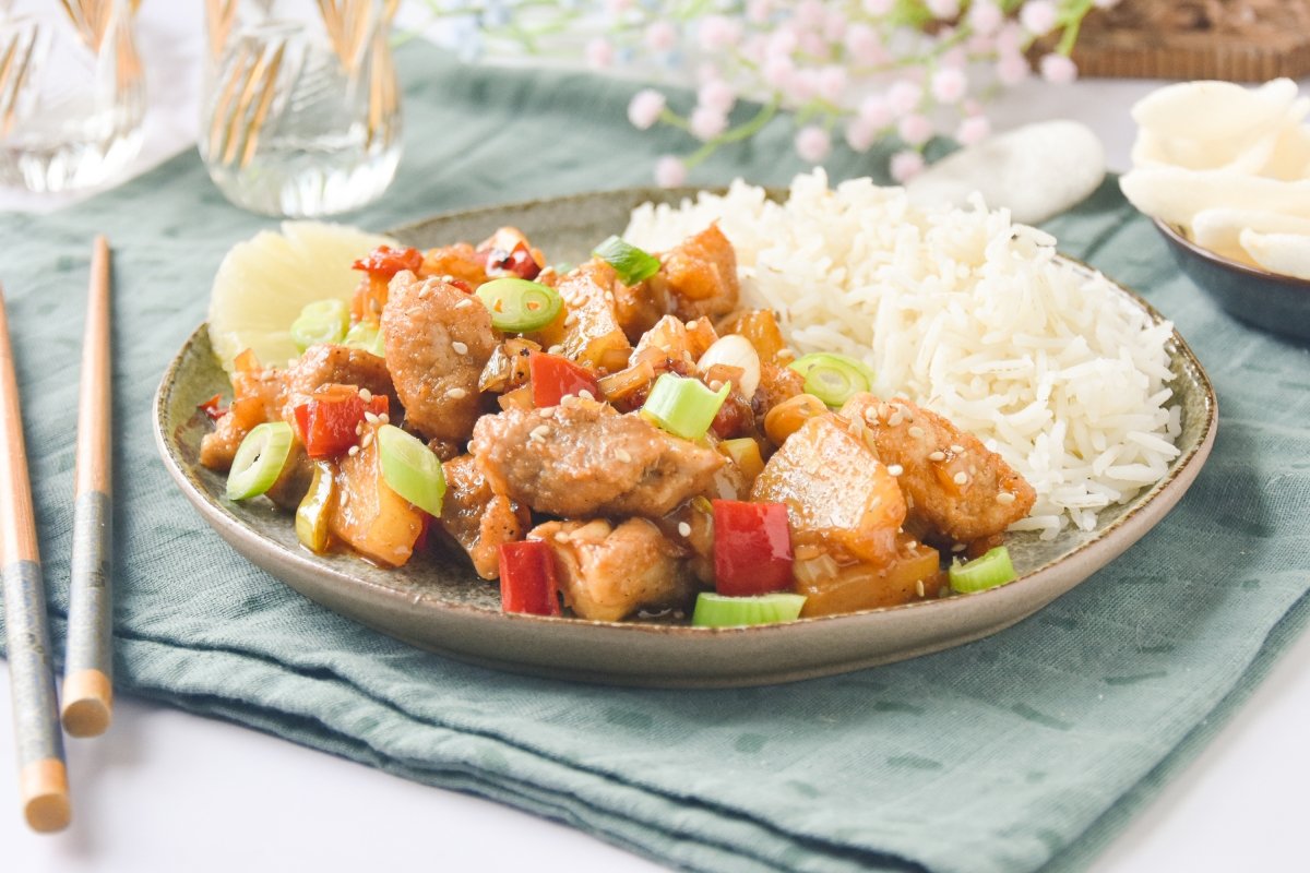 Pollo con piña (al estilo oriental)