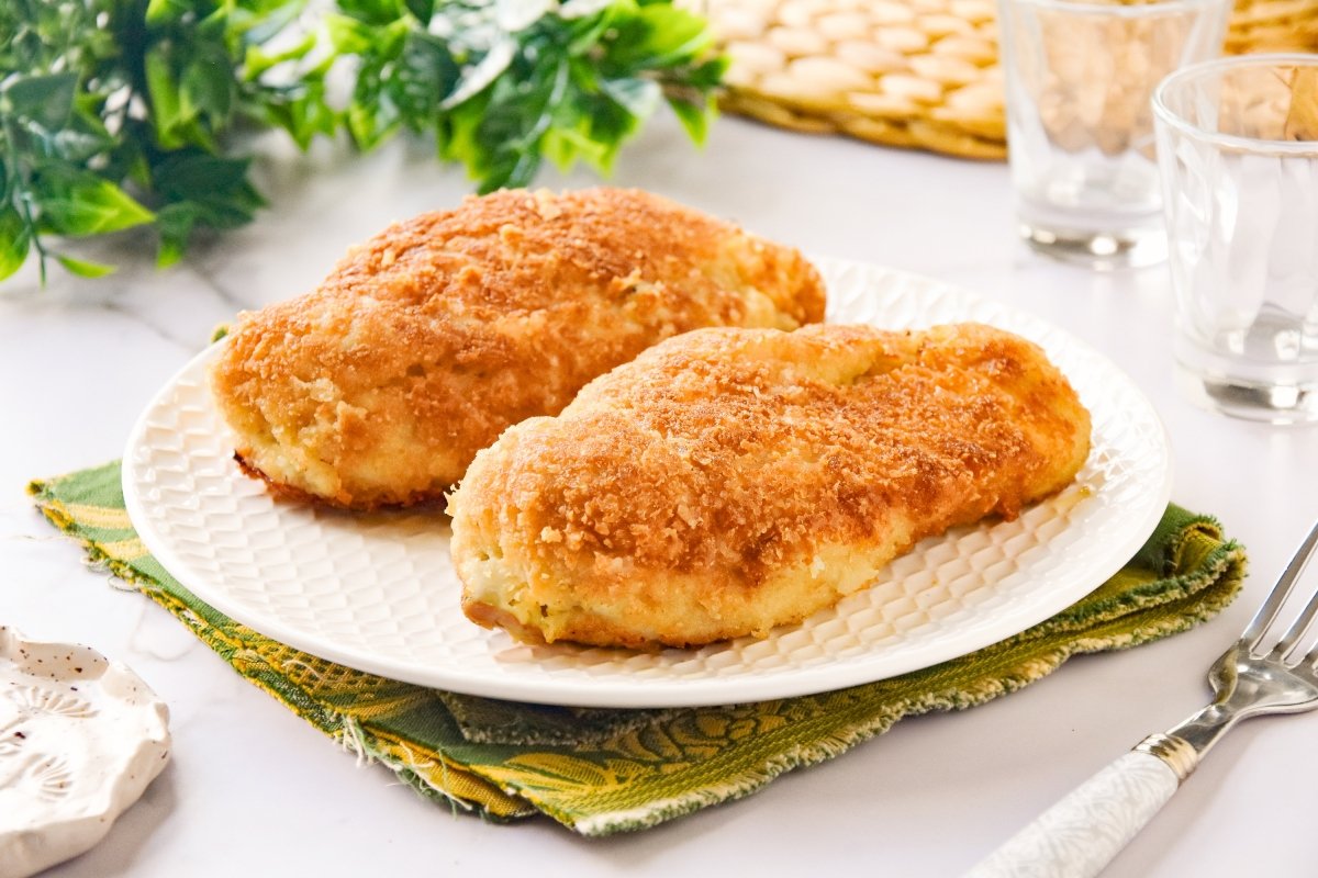 Pollo Kiev listo para comer