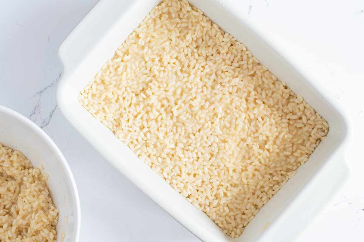 Ponemos la base de arroz