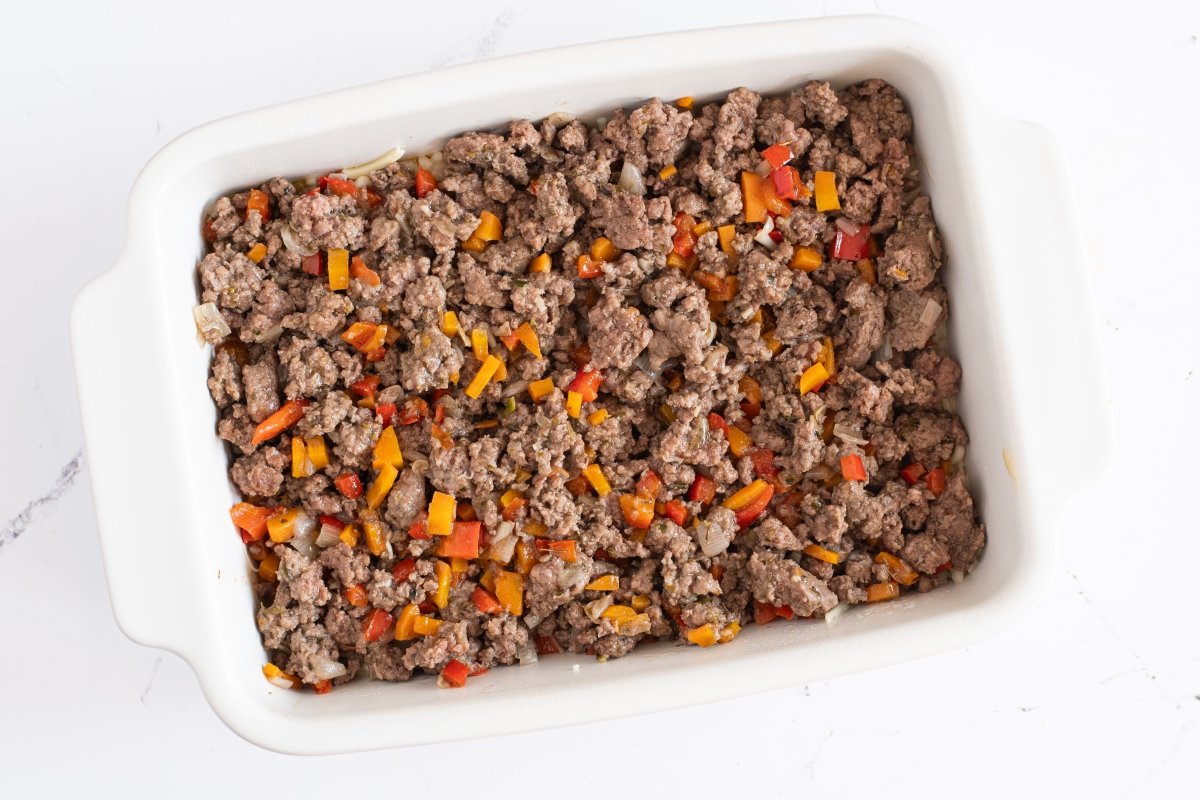 Ponemos la carne del pastelón