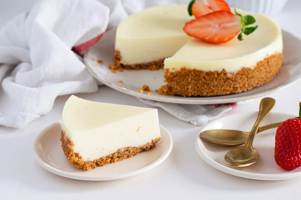 Tarta de queso y cuajada sin horno 1 Porción de tarta de queso y cuajada *