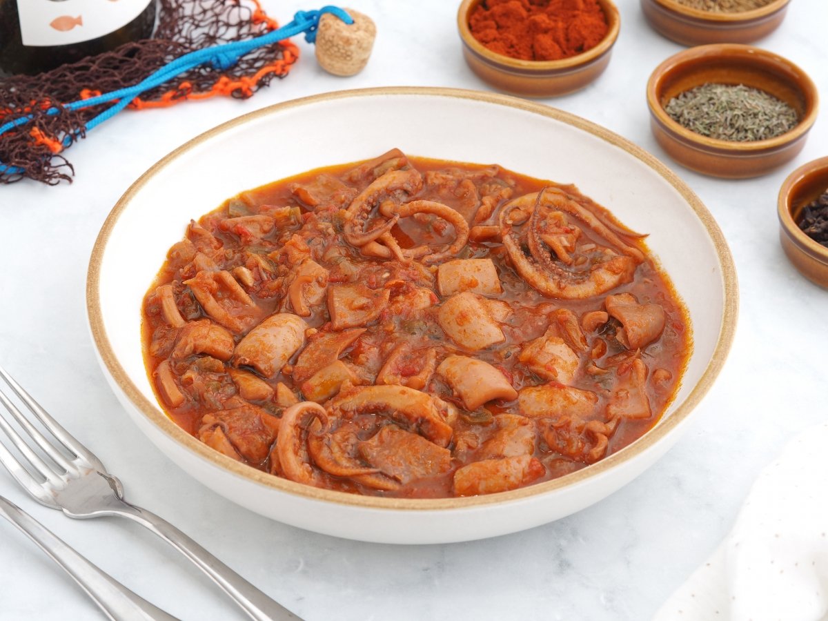 Pota en salsa