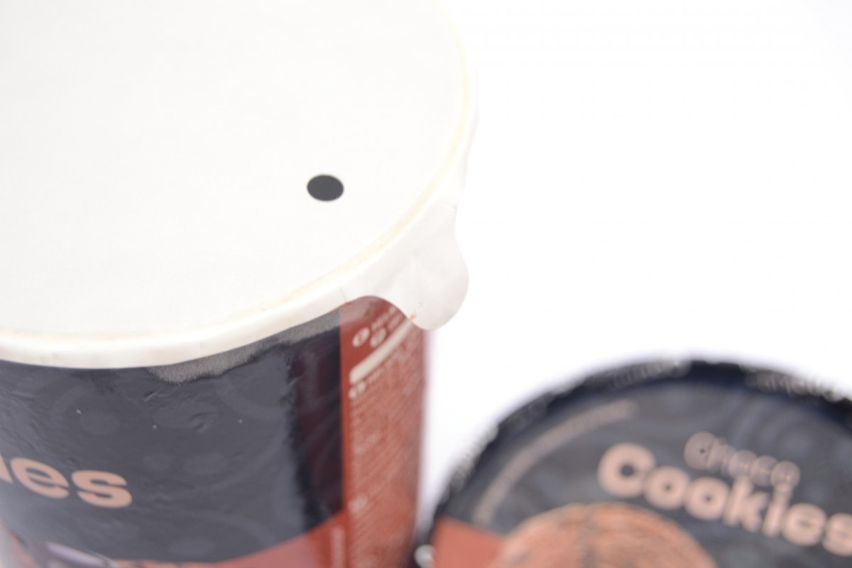 Precinto del helado de galleta con chocolate de Mercadona