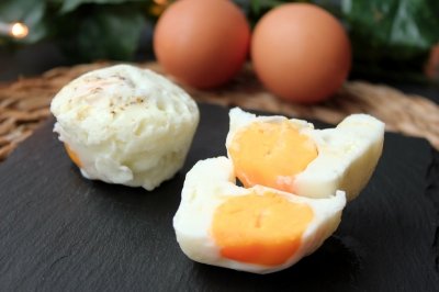 Huevo duros al microondas (huevos cocidos)