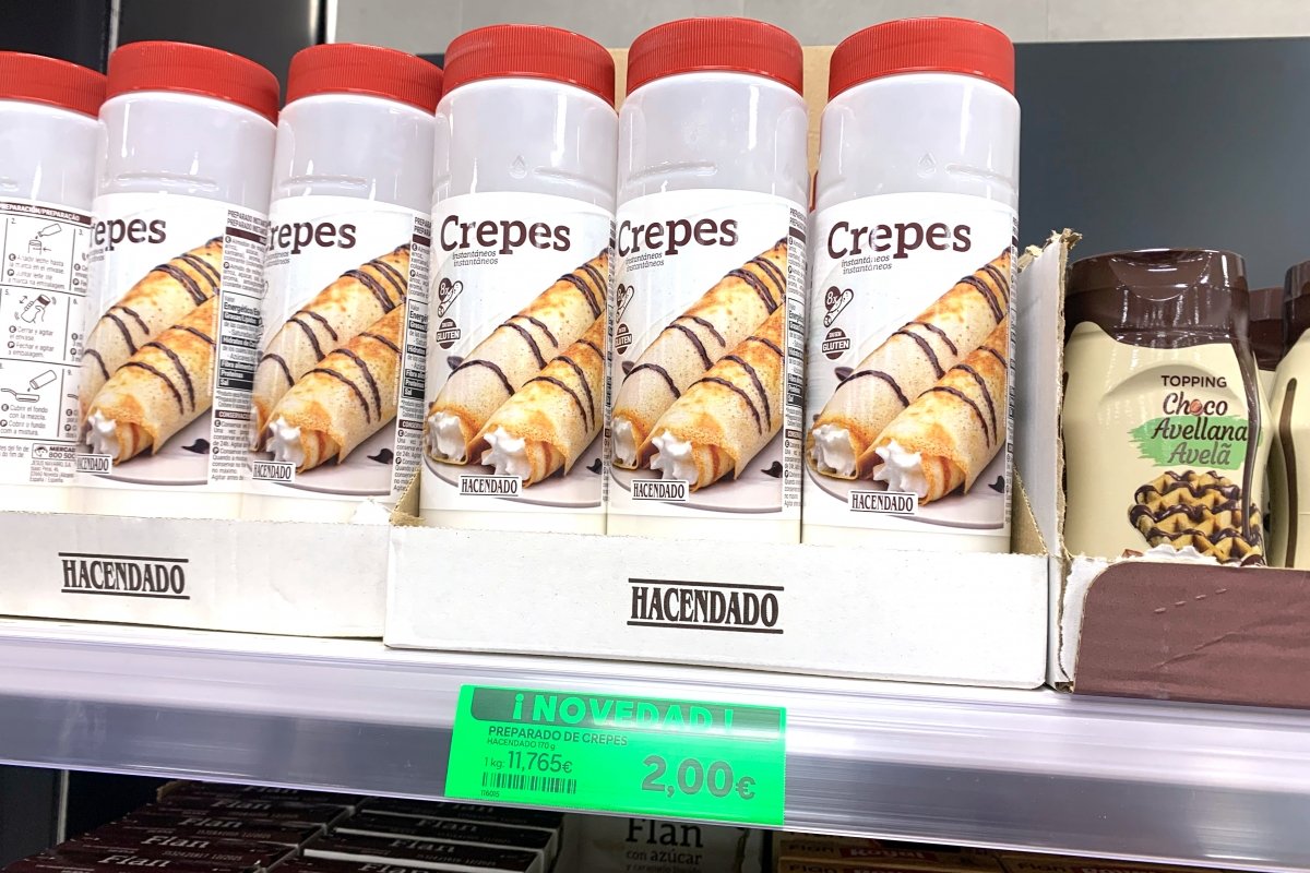 Preparado en polvo para hacer crepes de Mercadona