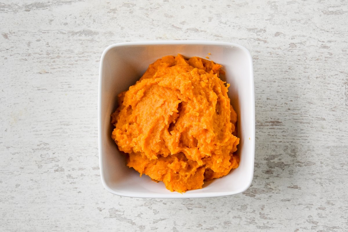 Preparamos el puré de boniato