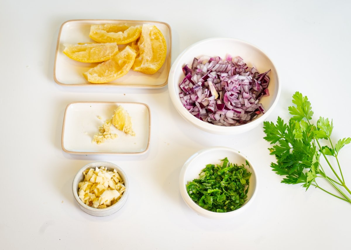 Preparamos ingredientes para hacer tajine de pollo