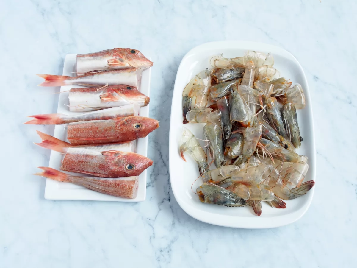 Elaboración de la sopa de pescado con salsa rouille