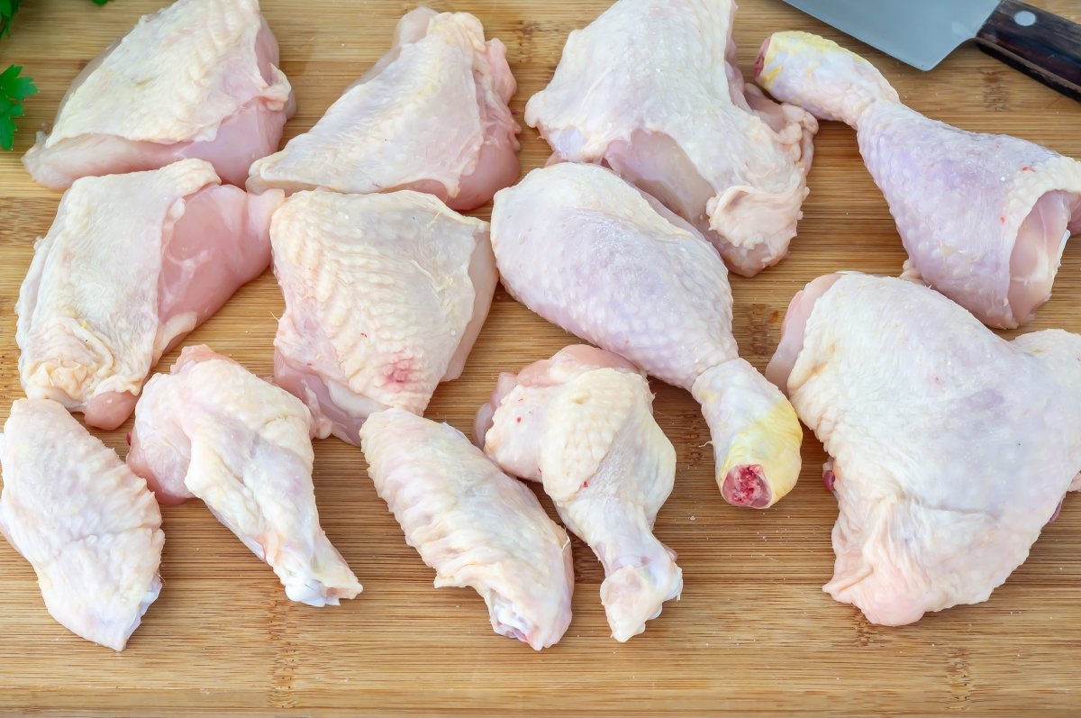 Preparar el pollo para el fricasé