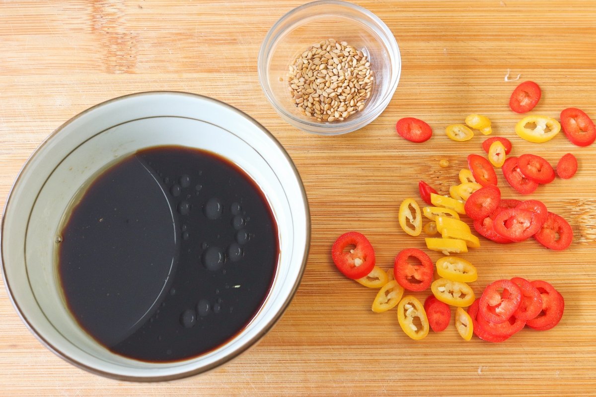 Preparar la salsa del pajeon