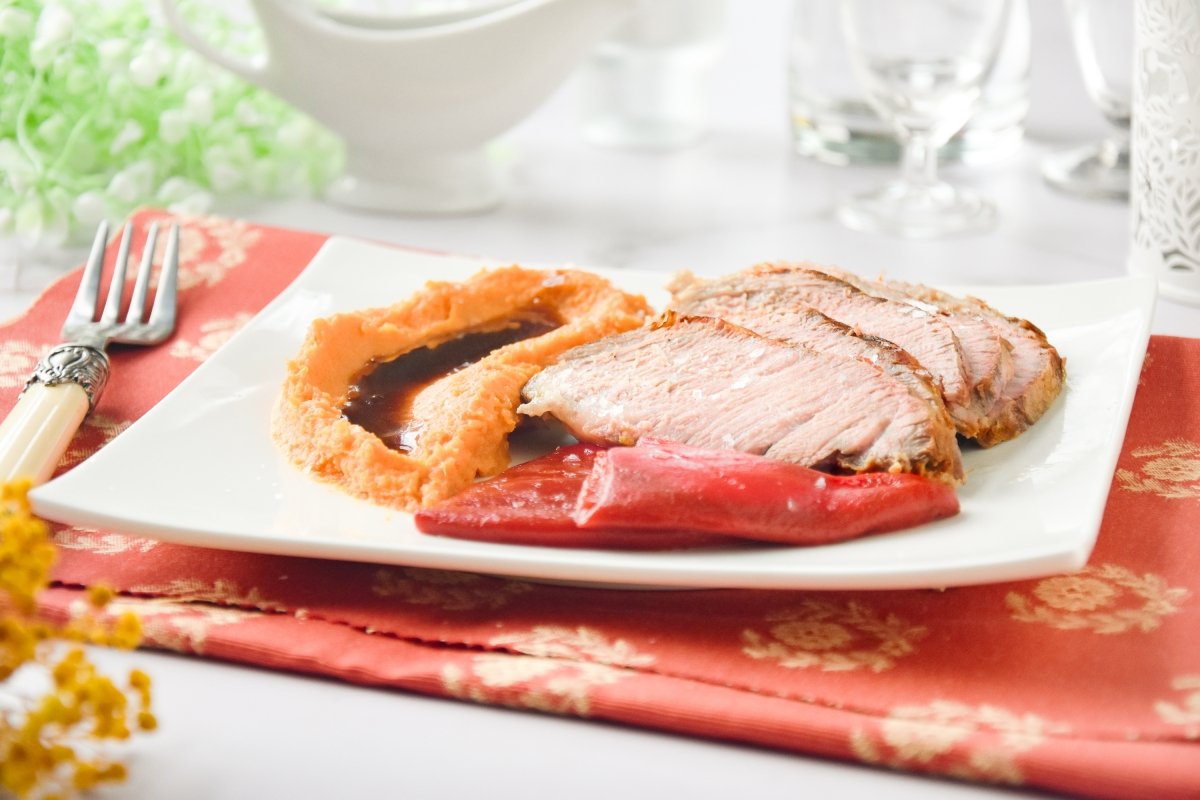 Presa de cerdo ibérico al Pedro Ximénez casera