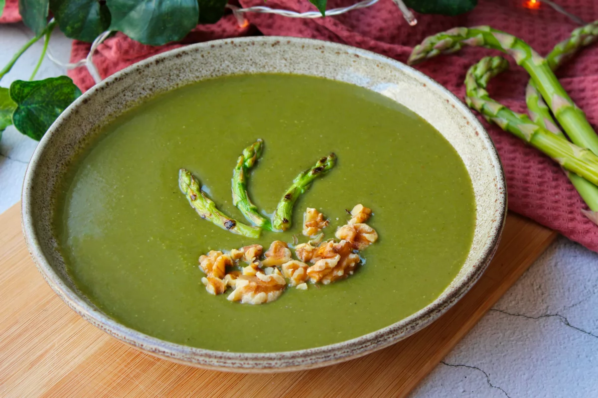 Presentación de la crema de verduras *