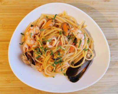Espaguetis a la marinera (Spaghetti alla marinara)