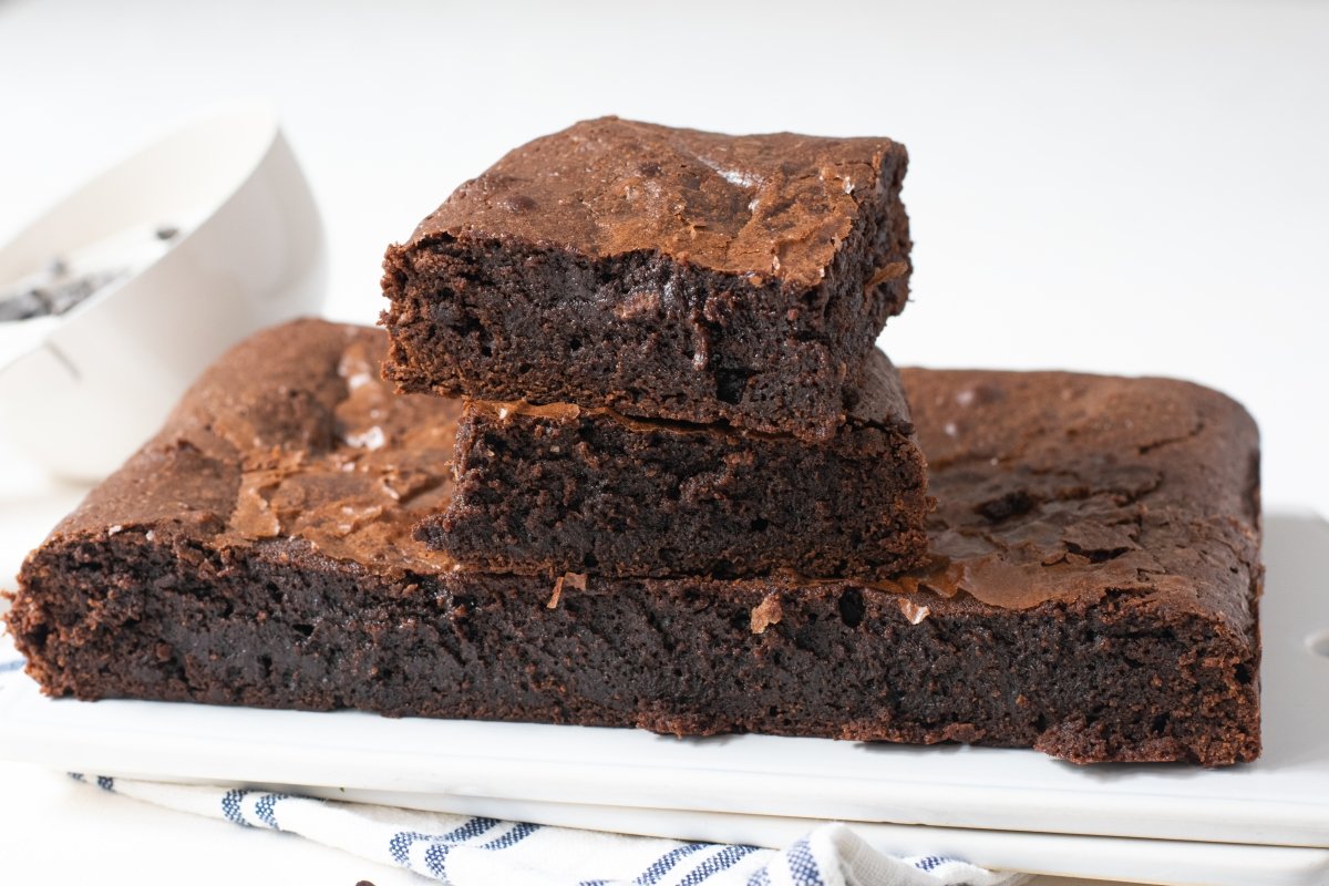 Presentación principal del brownie de chocolate