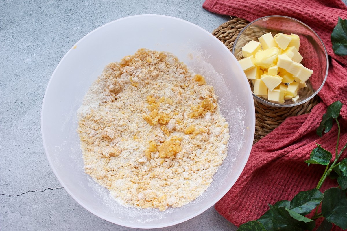 Proceso de elaboración de la masa de la pasta frola