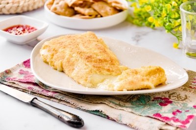 Queso brie rebozado