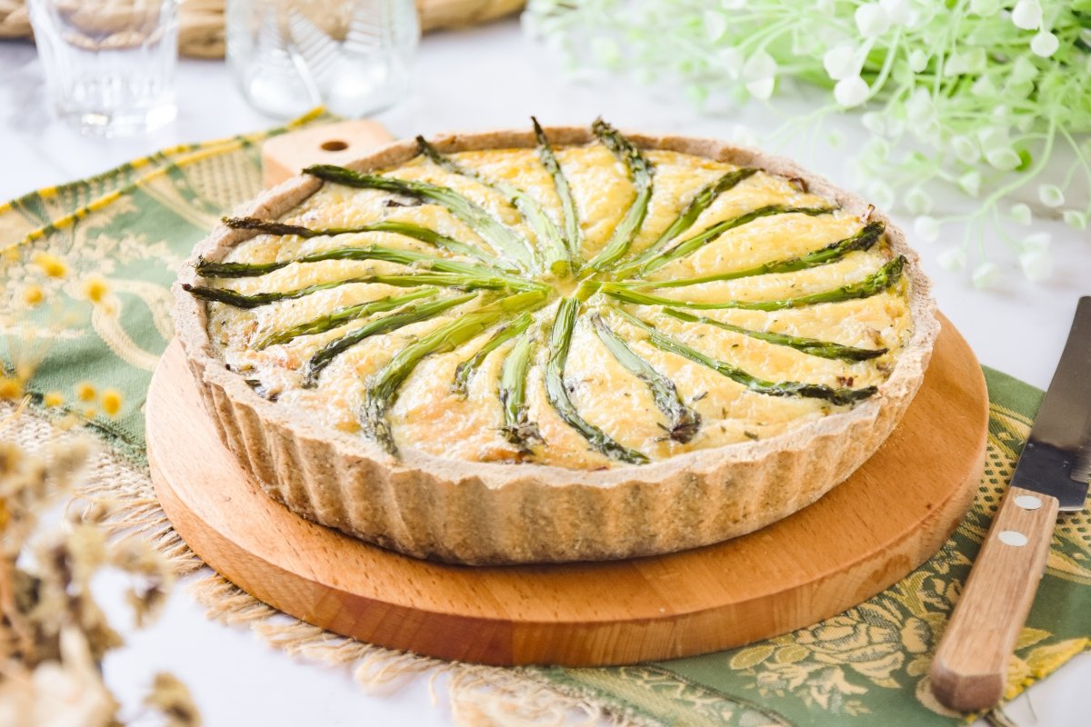 Quiche de espárragos trigueros