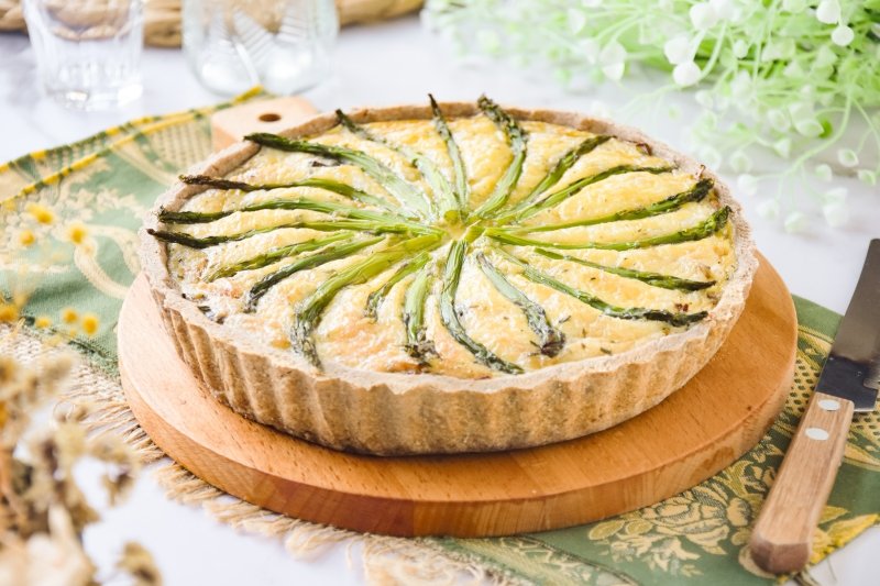 Quiche de espárragos trigueros
