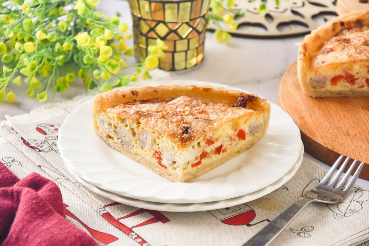 Quiche de pollo casera