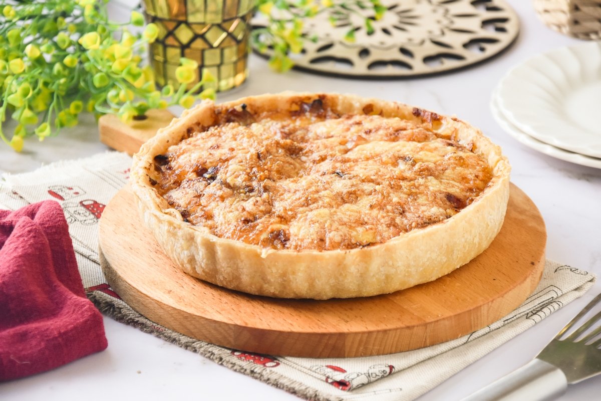 Quiche de pollo lista para comer