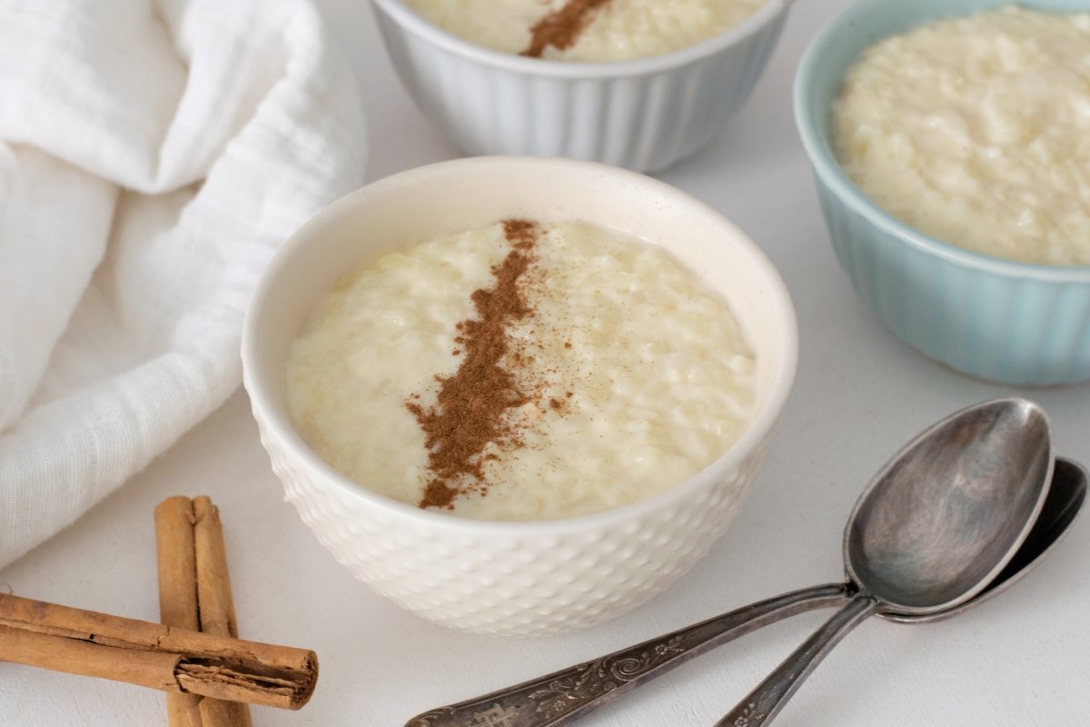 portion of rice pudding
