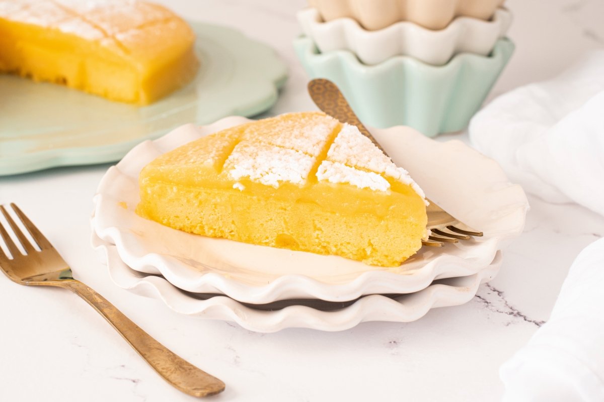 Ración de la tarta capuchina