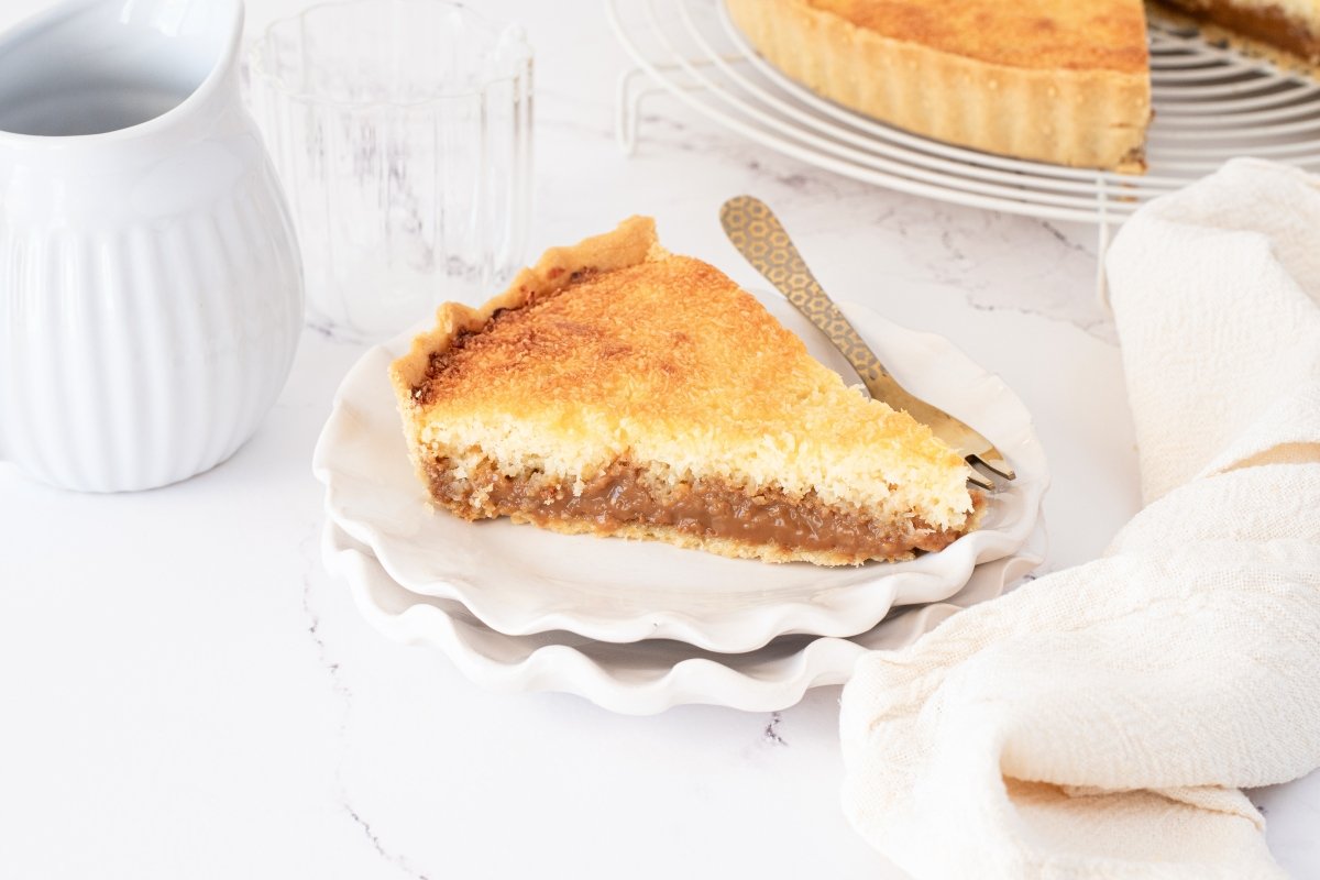 Ración de la tarta de coco