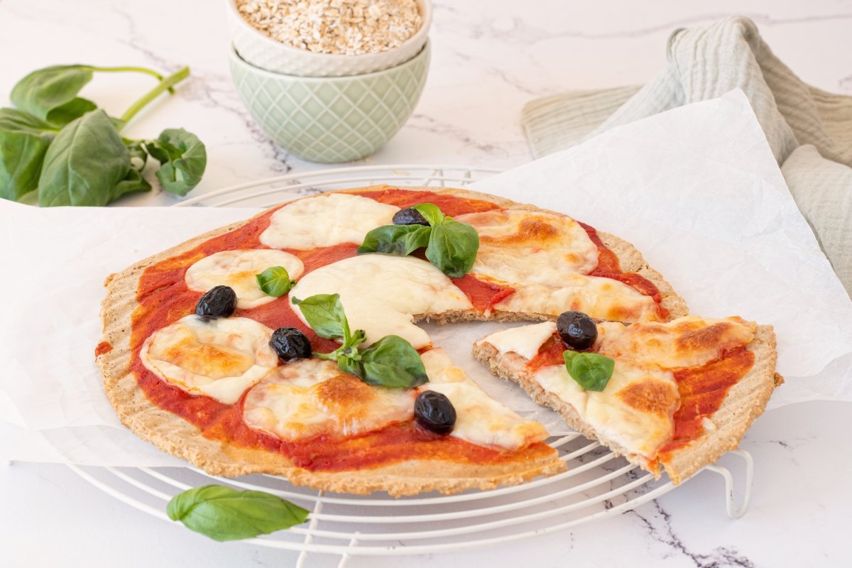 Ración de pizza de avena