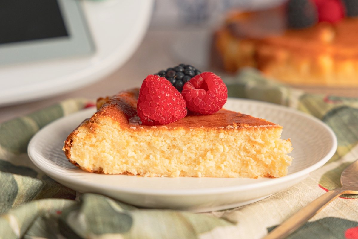 Ración de tarta de queso en Thermomix