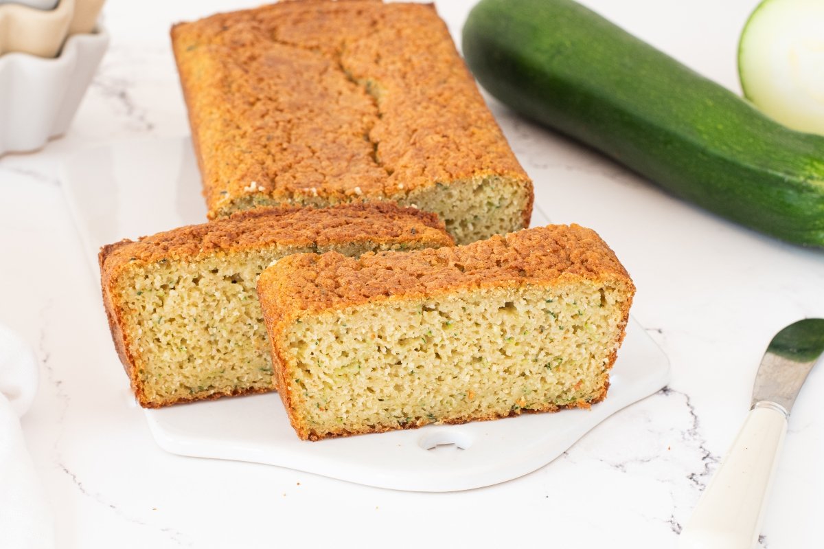 Ración del bizcocho de calabacín