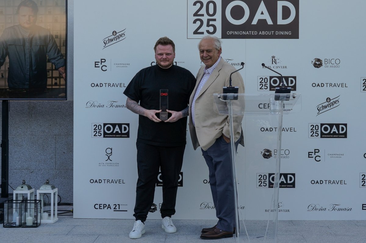 Rasmus Munk del restaurante Alchemist obtiene el premio al mejor restaurante OAD 2025