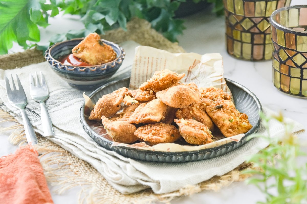 Raviolis fritos
