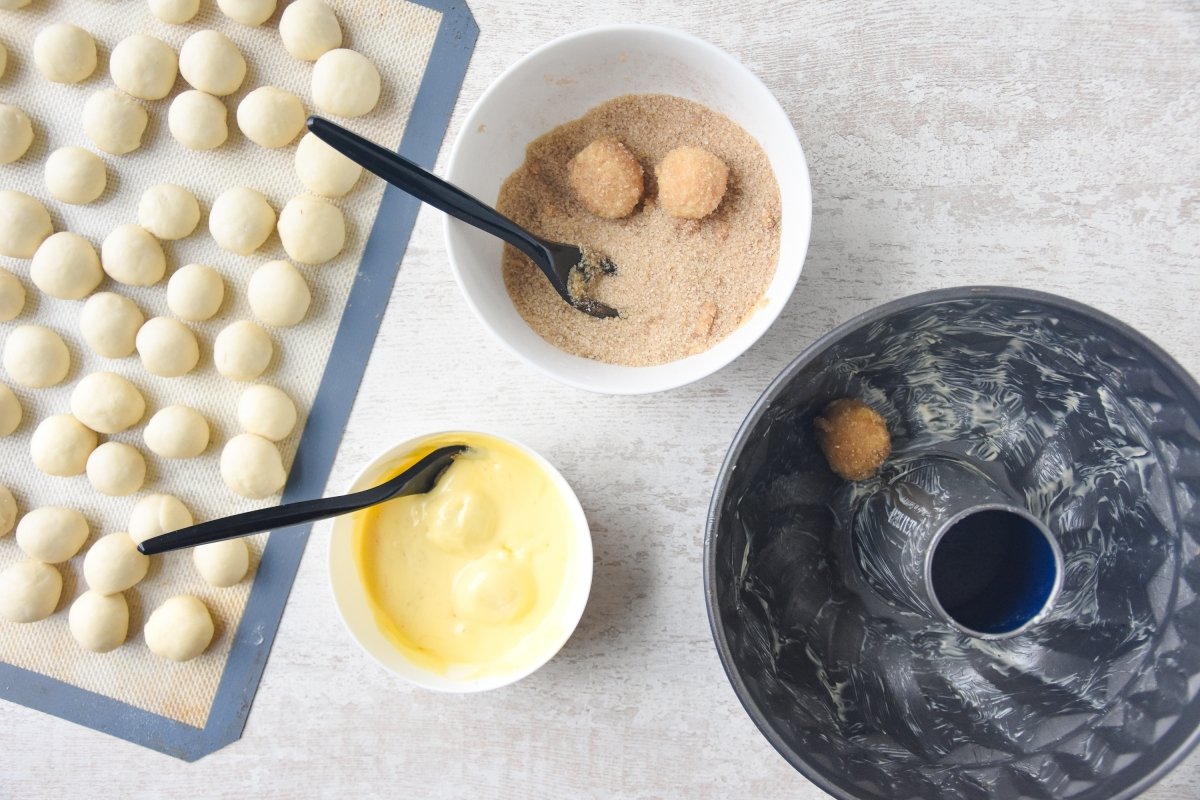 Rebozamos las bolitas del monkey bread
