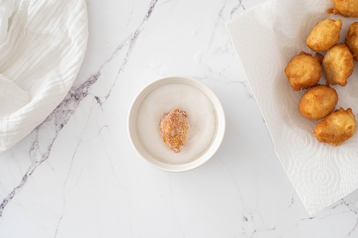 Rebozamos los buñuelos de manzana