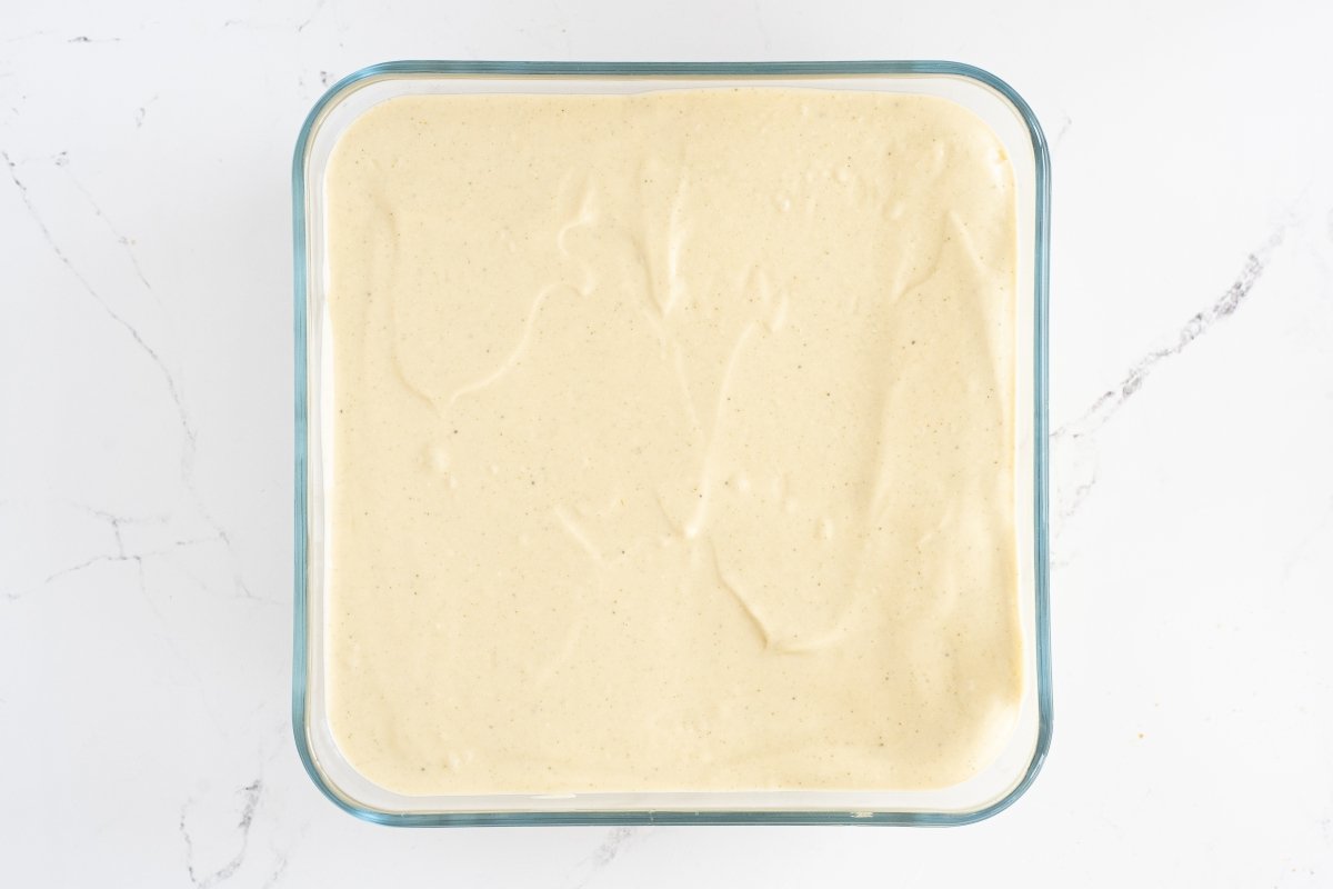 Refrigeramos el tiramisú de té matcha