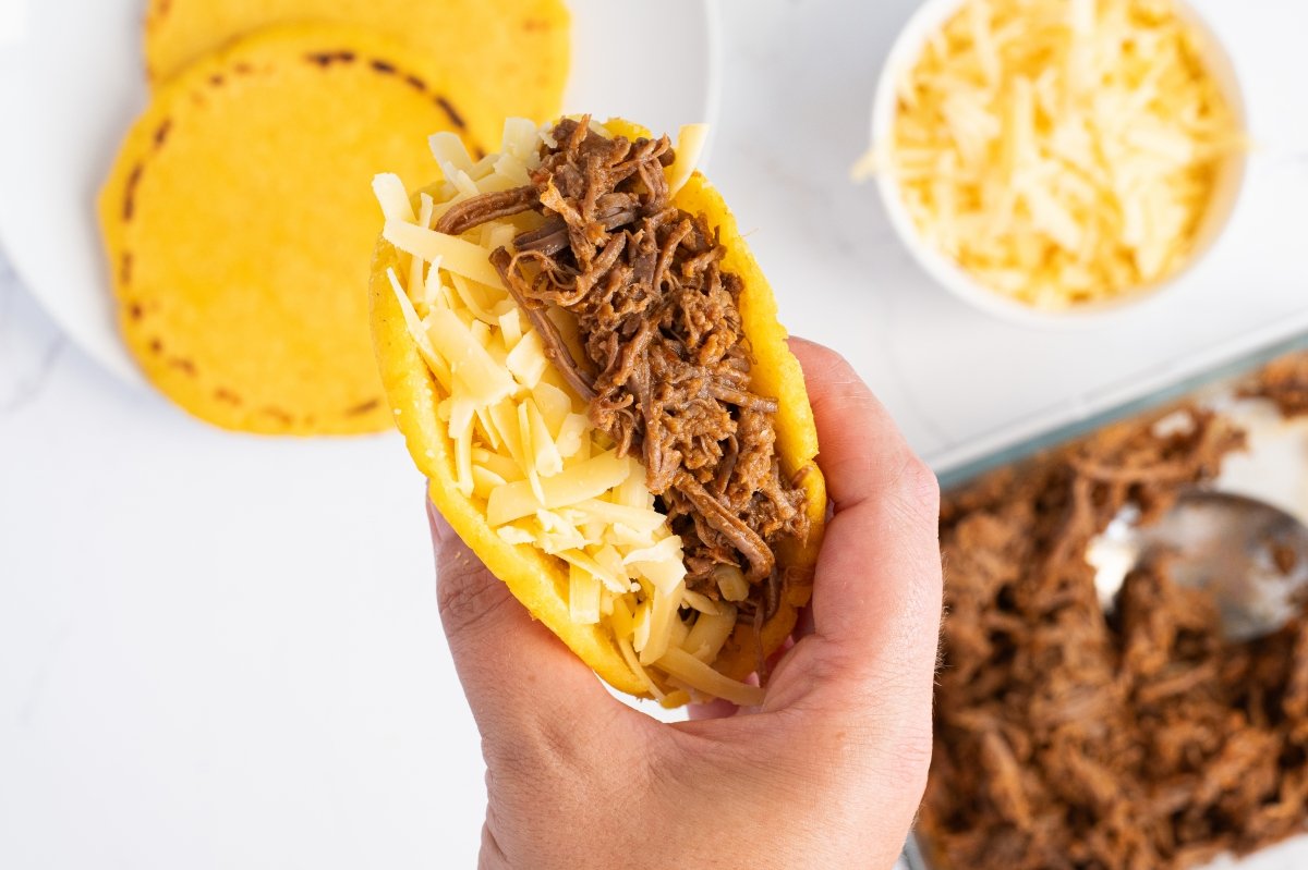 Rellenamos la arepa pelúa