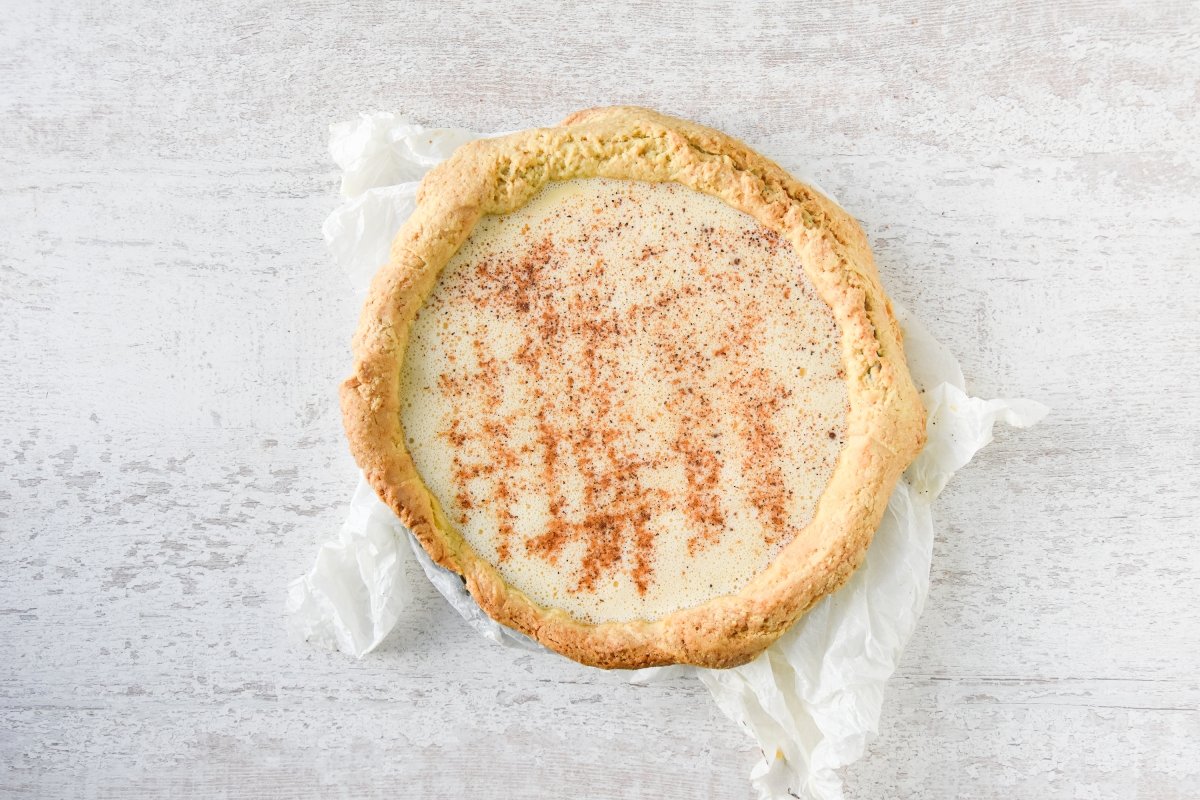 Rellenamos la base horneada con la crema
