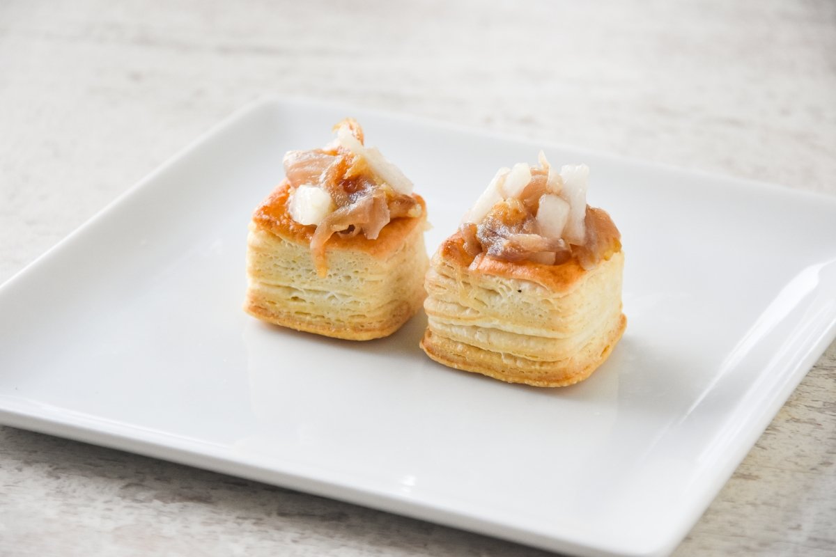 Rellenamos los volovanes de peras